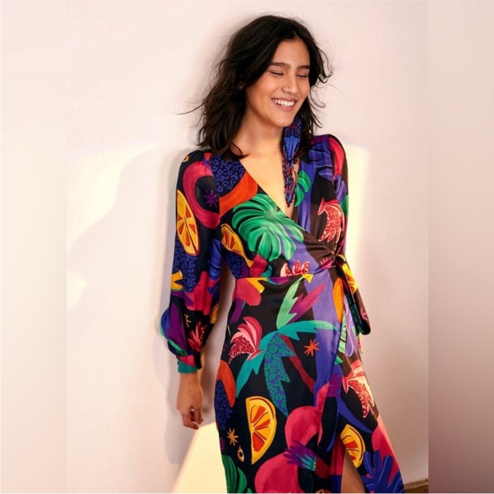 FARM Rio | Mystic Jungle Wrap Jumper Printed Jumpsuit | Women’s Size S